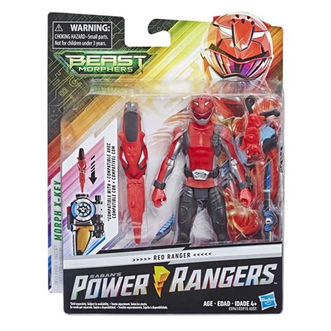 Buy Power Rangers Beast Morphers Red Ranger 6-inch Action Figure Toy ...