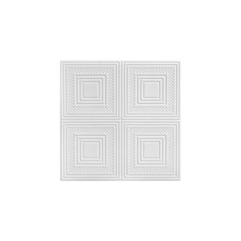 Buy A La Maison Ceilings R11 Nested Squares Foam Glue-up Ceiling Tile ...