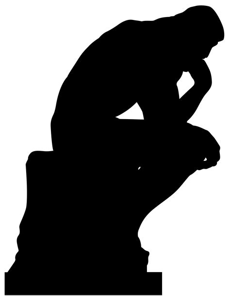 Man Thinking Silhouette