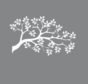 Sudarshan Creatives 60 cm White Tree 37 cm x 60 cm Self Adhesive ...