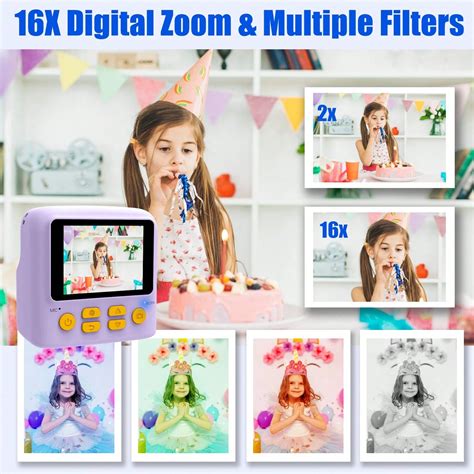 Instant Print Camera For Kids, Christmas Birthday Gifts Girls Boys Age ...