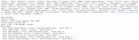 Image result for Restaurant JSON Menu File