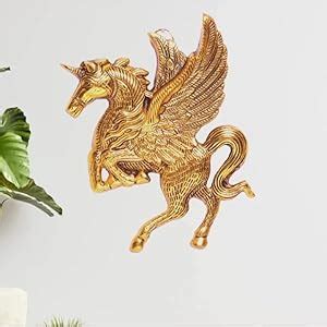 Buy LABHCART Metal Fling Hourse Statue for Wall Hanging Decor,Living ...