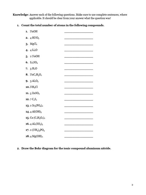Grade 9 Chemistry Review Exercise | PDF | Chemical Compounds | Manganese