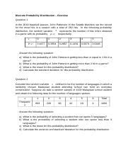 Image result for Probability Distribution Exercise