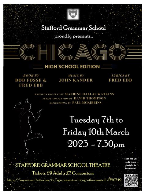 Chicago: Teen Edition at Stafford Grammar School - Performances March 7 ...
