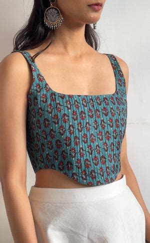 Nori Cotton Corset - Mogra Designs