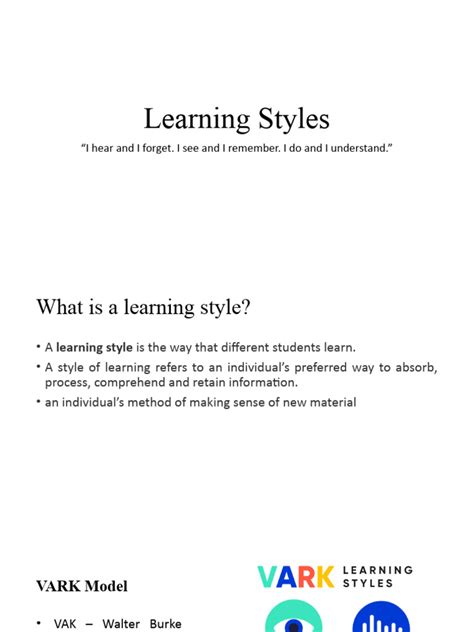 Image result for Learning Style List PDF