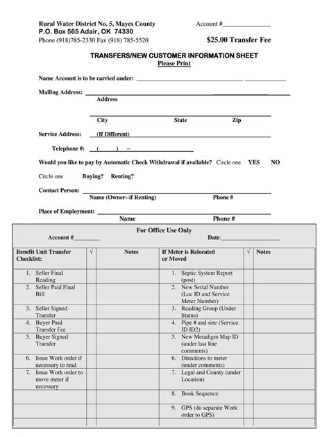 Fillable Online NEW CUSTOMER INFORMATION SHEET Fax Email Print - pdfFiller