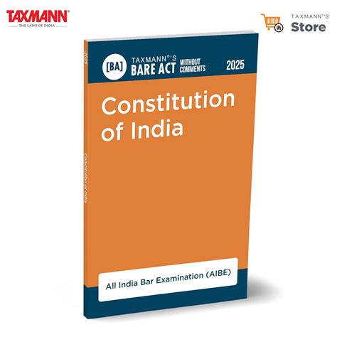 Buy Taxmann's Constitution of India [Bare Act without Comments | AIBE ...