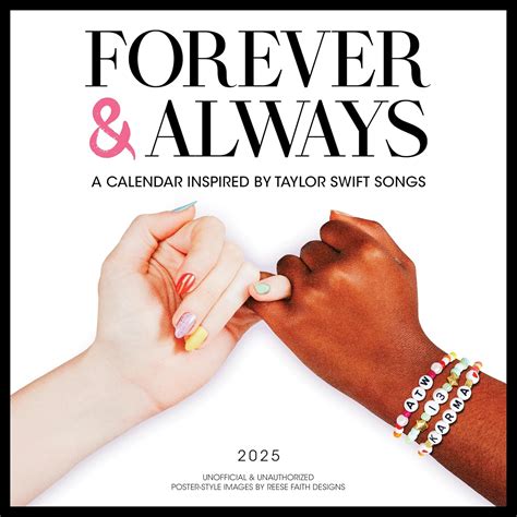 Amazon.com: Taylor Swift Forever & Always: A 2025 Wall Calendar ...