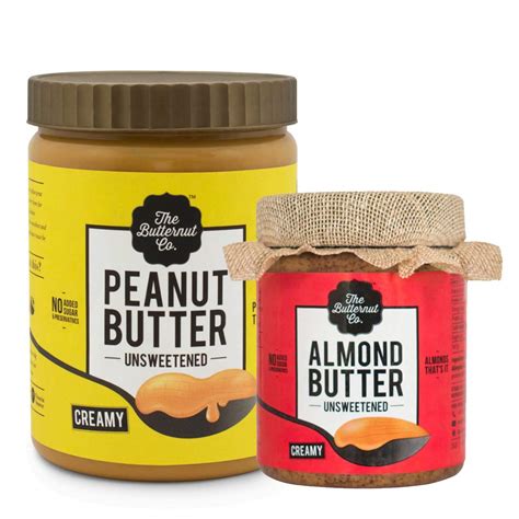 Buy The Butternut Co. 1 Kg Creamy Unsweetened Peanut Butter & 200 gm ...