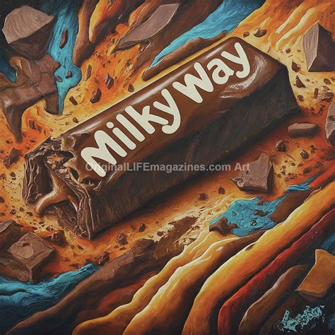Original LIFE Magazines Art | Milky Way Candy Bar Chunks
