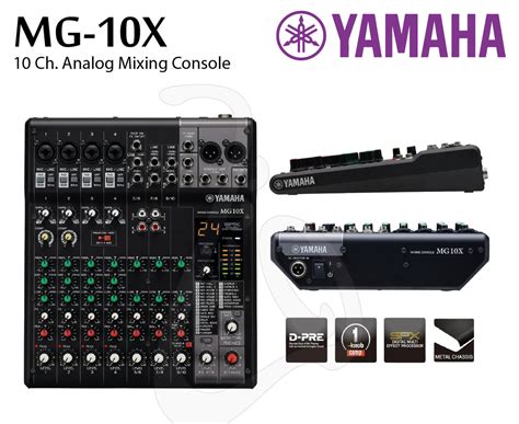 Yamaha MG10X CV Analog Mixing Console, High-grade effects: SPX with 24