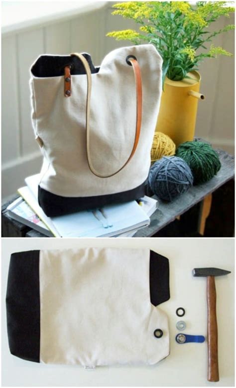 Image result for Canvas Leather Tote Pattern Tutorial