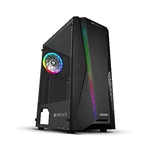ZEBRONICS Zeb-Lucifer Premium Gaming Cabinet with ATX/mATX Motherboard ...