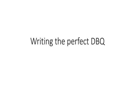 Image result for DBQ Writing Tips