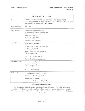 Fillable Online 4 Clinical Protocol Fax Email Print - pdfFiller