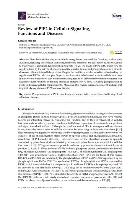 Image result for PIP2 Signaling Pathway