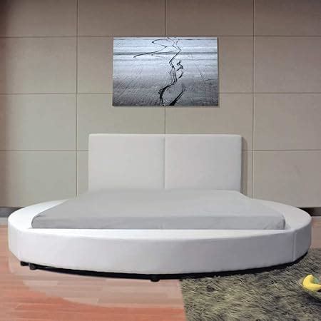 Wooden Twist Luxury Modern Platform Round King Size Bed : Amazon.in ...