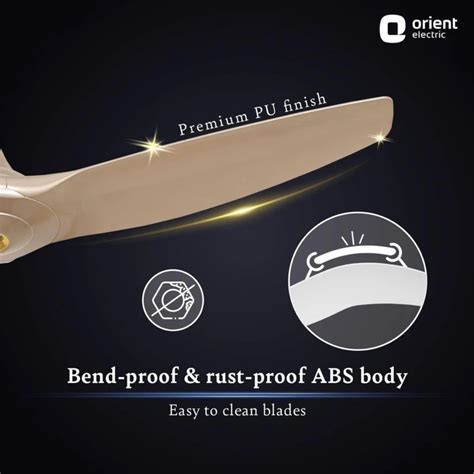 AEROQUIET PREMIUM SILENT CEILING FAN 1230MM DAYTONE MYSTIC GOLD