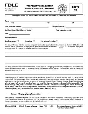 Fillable Online fdle state fl Header/Footer Template. Header and Footer ...