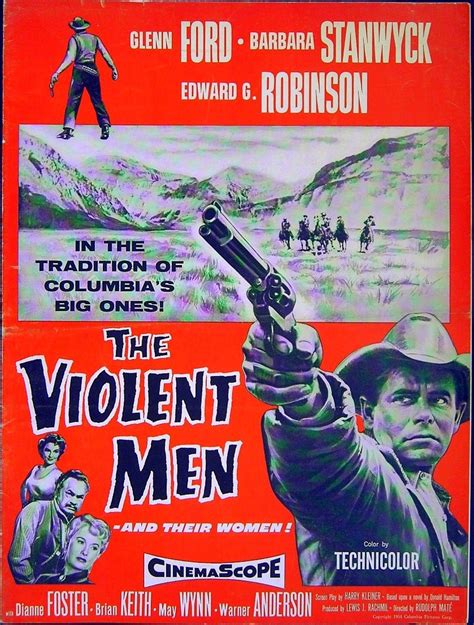 VIOLENT MEN 1955 Glenn Ford, Barbara Stanwyck, Edward G. Robinson US ...