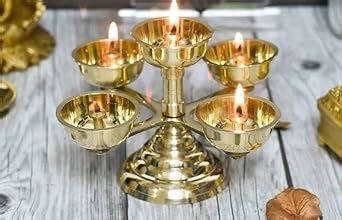 Buy PujaNPujari Aarti Diya Stand for Pooja | Diya Stand for puja | Diya ...