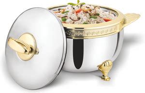 BONJOUR Roseate 2500 Steel PUF Insulation Gold Finish Hot Food Storage ...