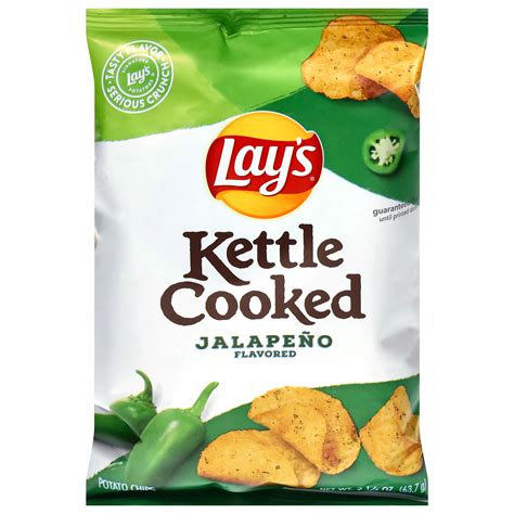Lay's Kettle Cooked Jalapeño Potato Chips - Shop Chips at H-E-B