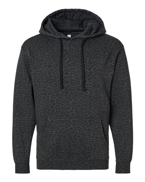 Black leopard print hoodie online