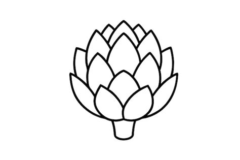 Artichoke silhouette vector illustration isolated in white background ...