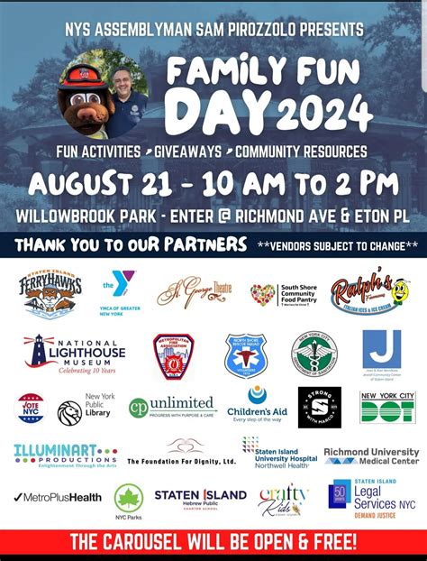2nd Annual Family Fun Day At Willowbrook Park: Free Carousel Rides, Fun ...