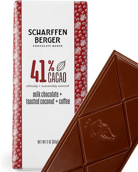 Amazon.com : Scharffen Berger Chocolate Bar (3 Ounce, Pack of 6) - Milk ...