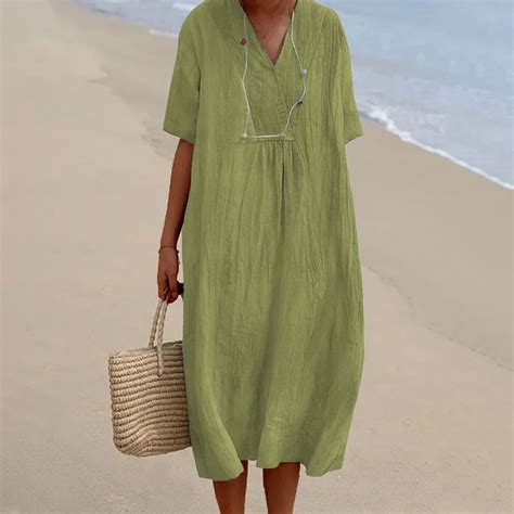 Xysaqa Beach Essentials for Vacation, Womens Summer Beach Dresses V ...
