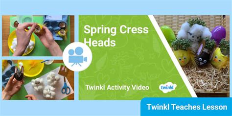 How to Make Spring Cress Heads | EYFS Holiday Club Video
