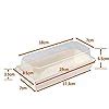 Buy 25 Pcs Roll Cake Box Set Hot Dog Sandwich Clear Lid Plastic ...