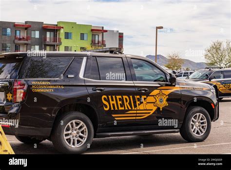 Fountain Hills, AZ - March 14, 2023: Maricopa County Sheriff vehicle ...