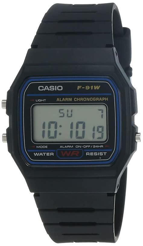 Buy Casio Youth Series Digital Black Dial Unisex Watch - F-91W-1Q(D002 ...