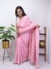 Pink Chikankari Georgette Saree: Exquisite Embroidery & Elegance