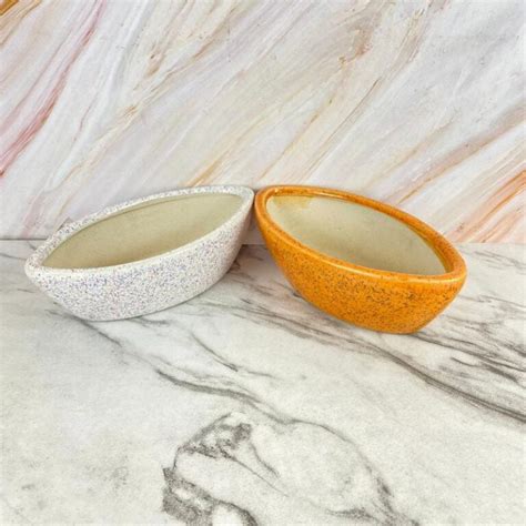 Boat Shape Ceramic Bonsai Pot 11 cm Oval Planter (BP24590) – Abana Homes