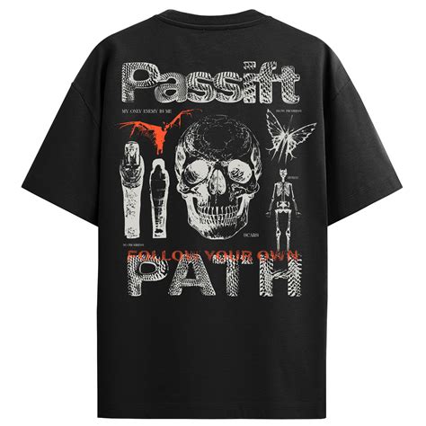 Follow Path Black T-shirt – Passift