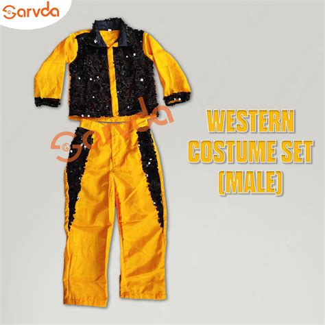 Black Shirt and Yellow Pant Set - Western dress for boys – Sarvda