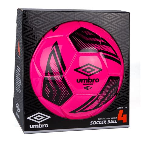 Umbro Youth Soccer Ball Size 4 Pink with Durable 32-Panel Construction ...