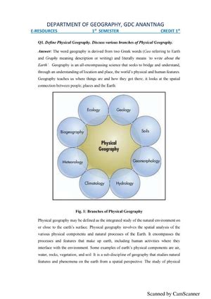 Geography part 3 - Human Geography - Studocu