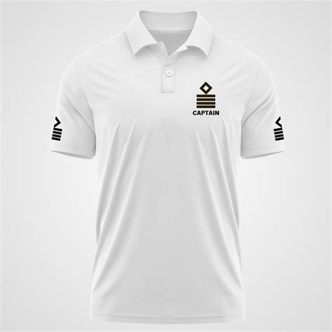 Captain/ Master Merchant Navy Polo neck Rank T-shirt – The Owl store