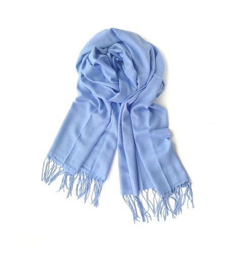 Cornflower Blue Pashmina Scarf Light Blue Shawl Blue Wrap Blue - Etsy
