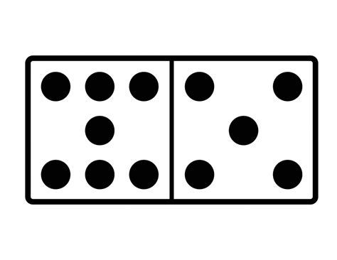 Domino With 7 Spots & 5 Spots | ClipArt ETC