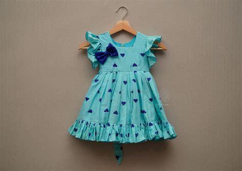 Electric Blue Hearts Frock – Vastrasuka