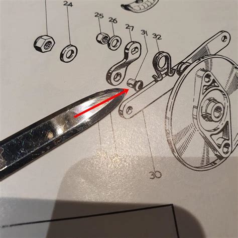 Triumph/BSA Pivot Pin Brake Rod conical Hub Rear | BRITISH Only Austria ...